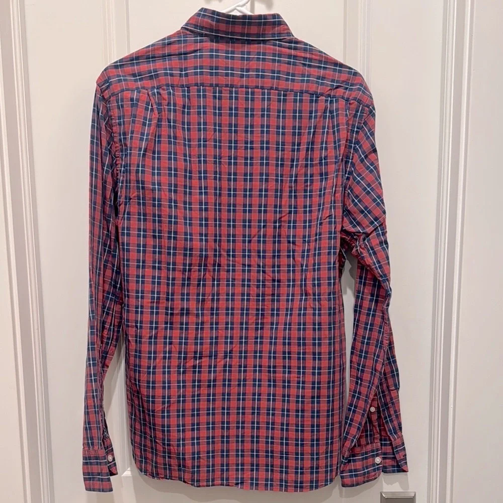 J. Crew Men's Medium Slim Casual Plaid Button Down Shirt